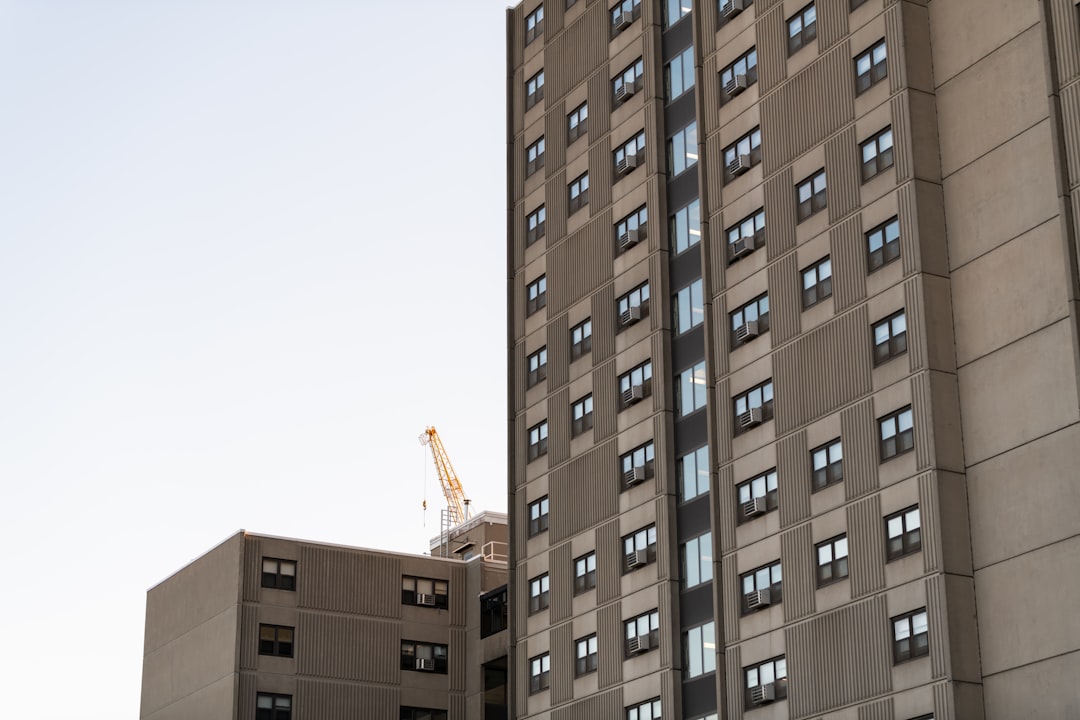 Residential apartment buildings representing off-post housing options for service members